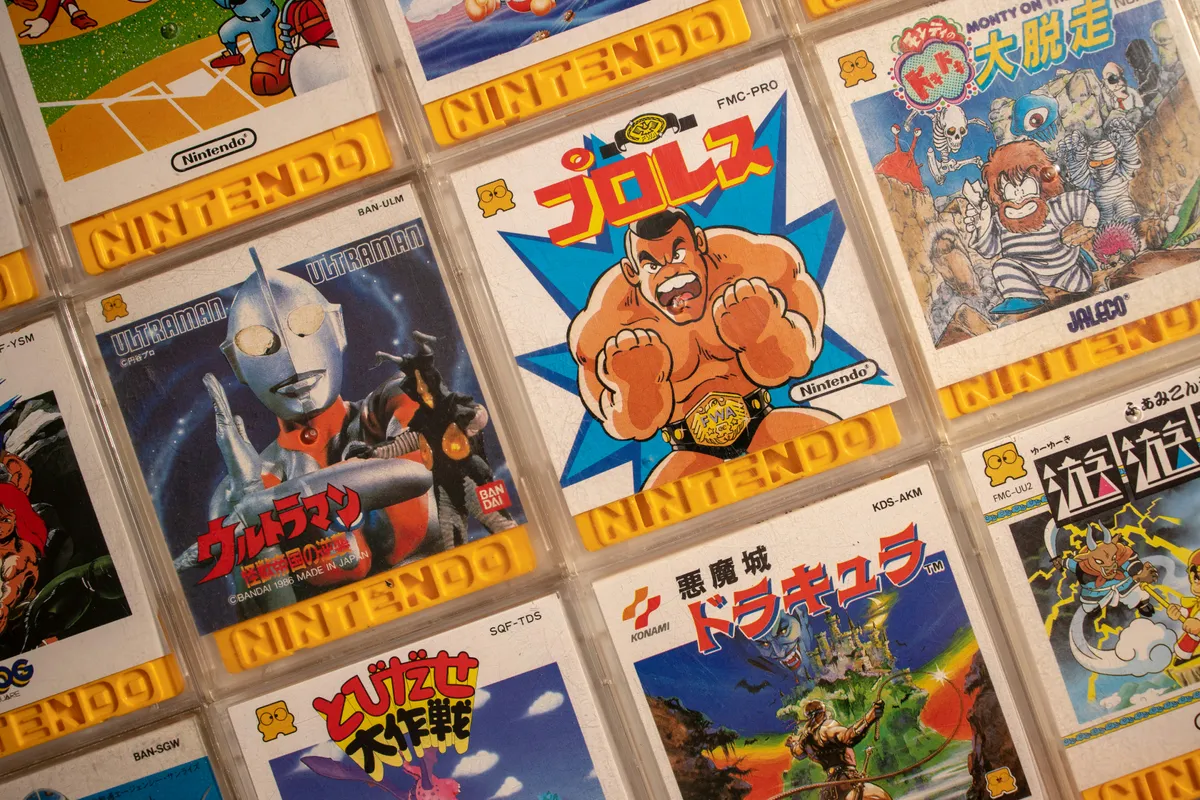 Hero image that contains nintendo game card collection